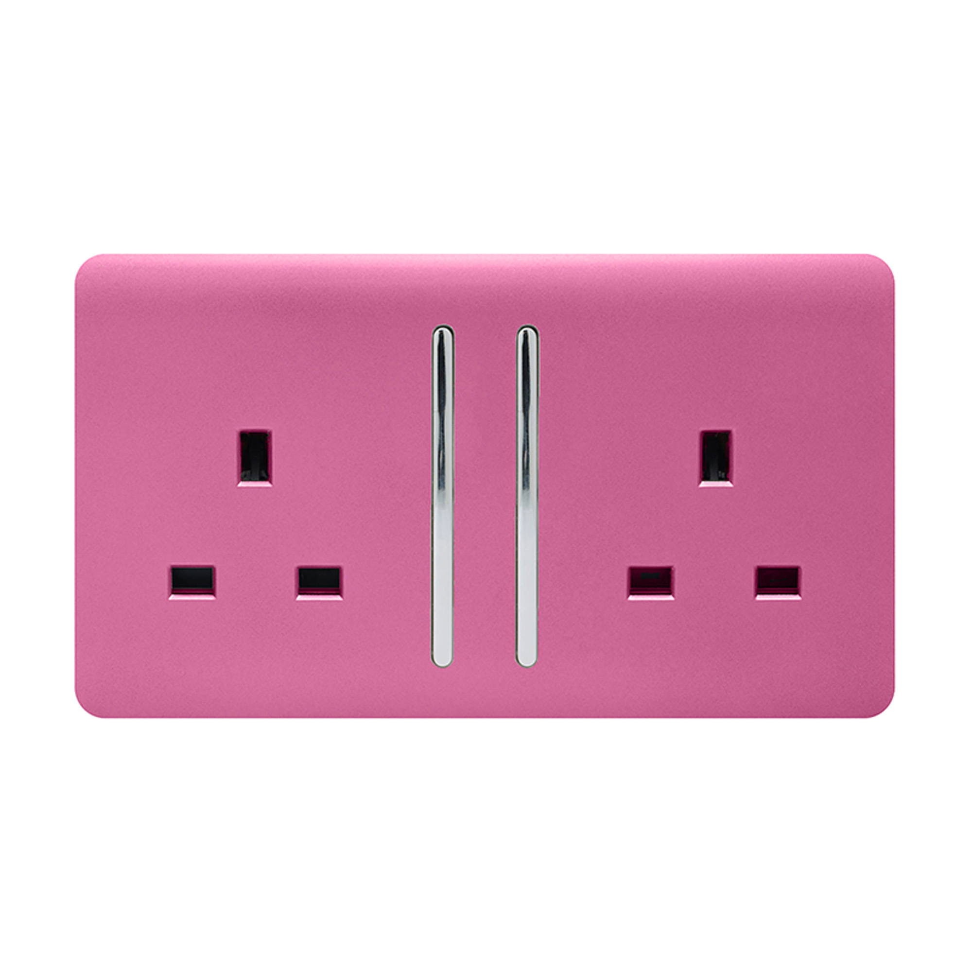 ART-SKT213LPK  2 Gang 13Amp Long Switched Double Socket Pink